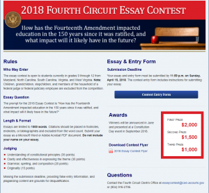 4th Circuit Court Essay Contest