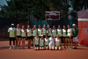 2018 Girls Tennis Team members