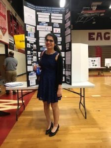 Student winner at Rich STEM Fair