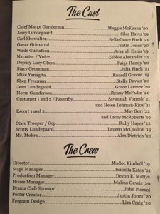 Playbill for Twin Cities