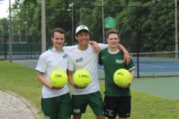 3 male tennis players