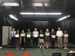 Students with certificates