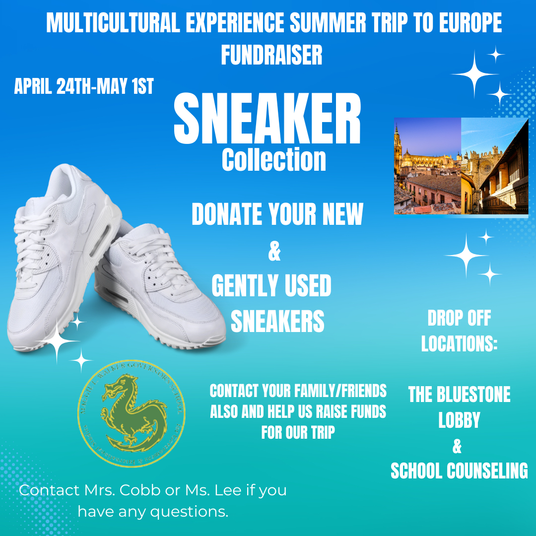 Lave syre vejspærring Student summer travel fundraiser collecting new or gently used sneakers |  Maggie L. Walker Governor's School