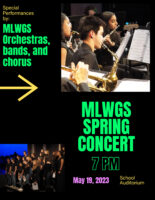 Spring Music Concert on Friday, May 19 @ 7 pm