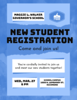 The Class of 2028 New Student Registration is March 27