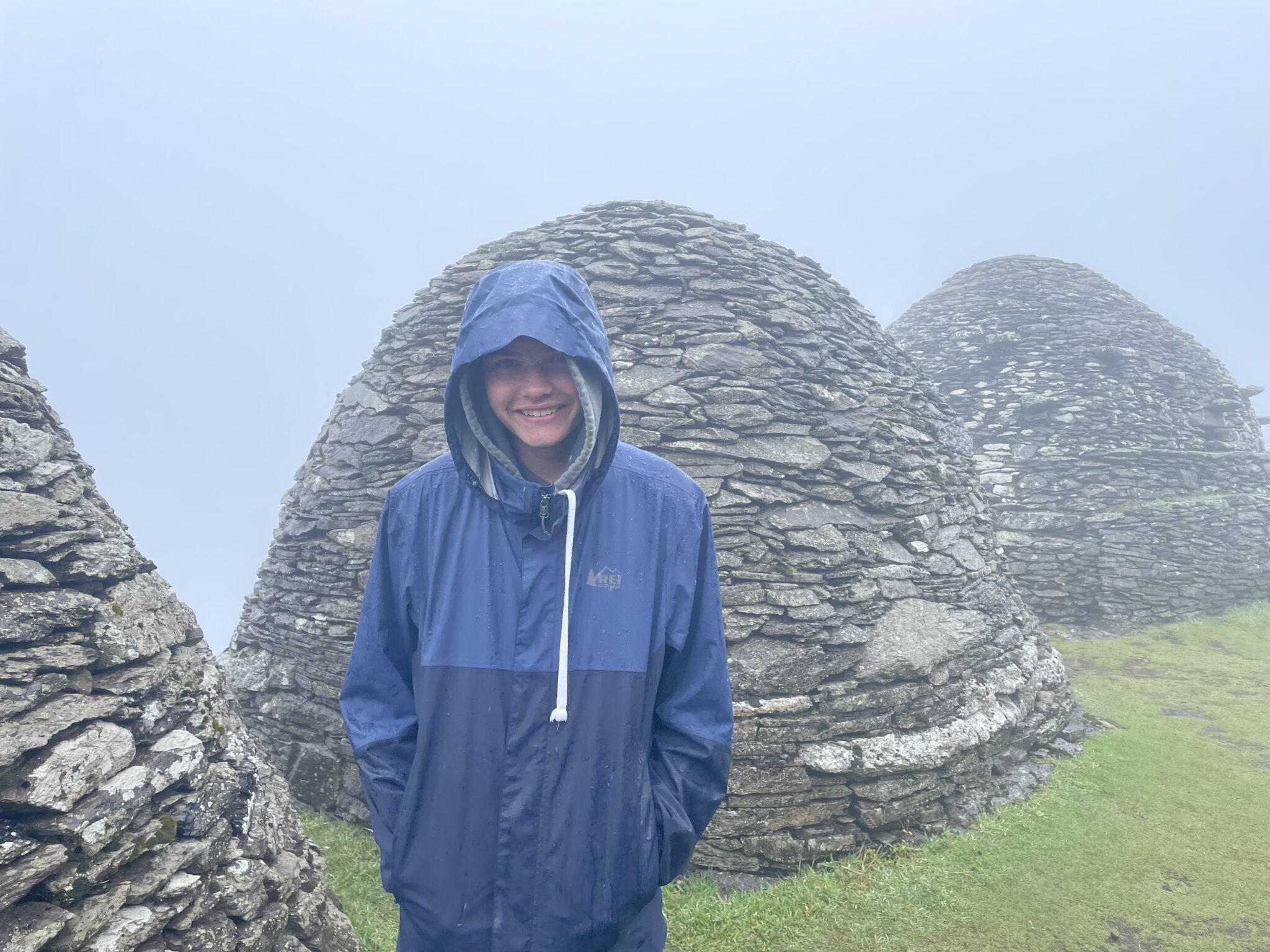 Male student exploring Ireland