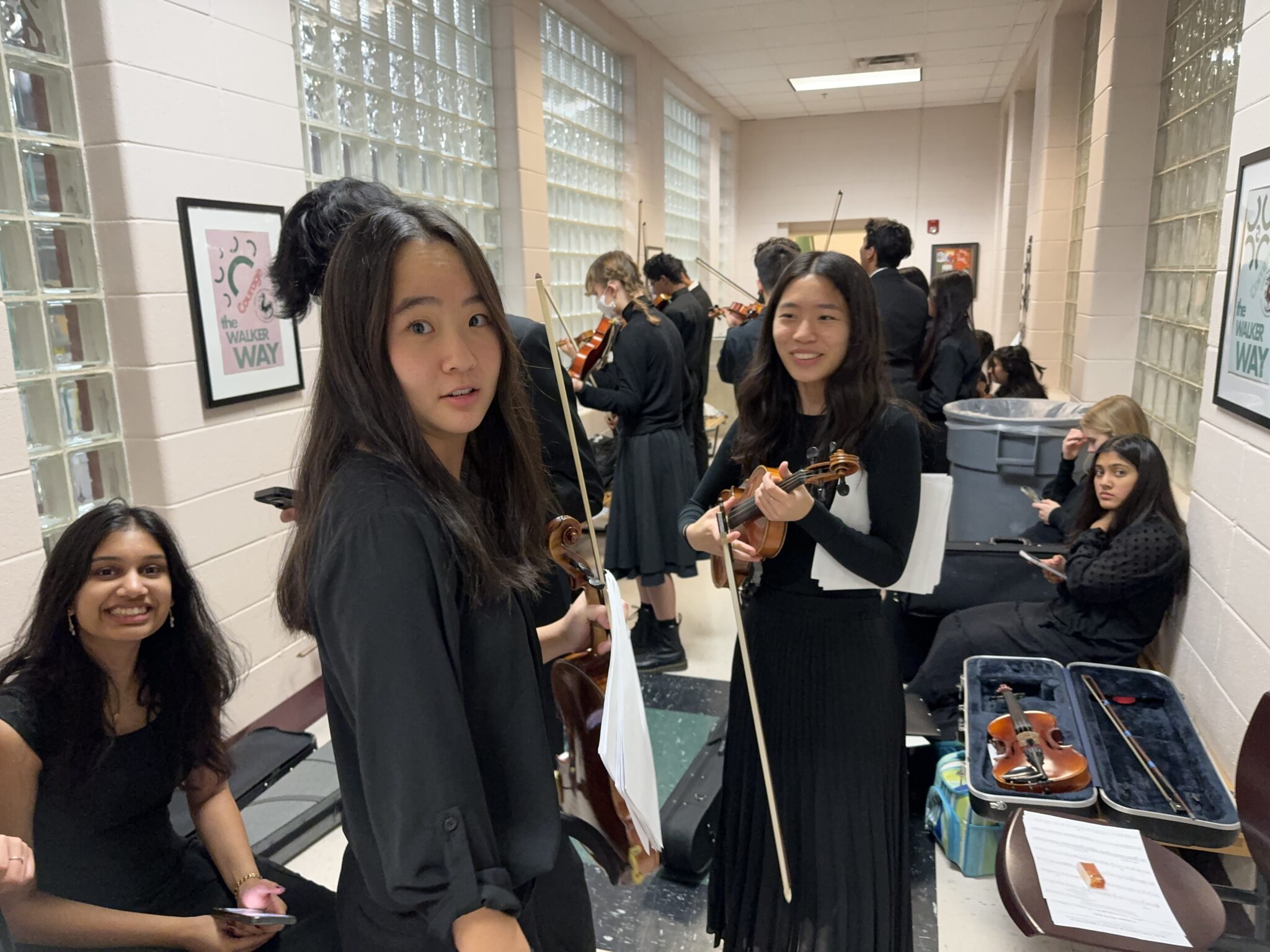 Musicians dressed in black