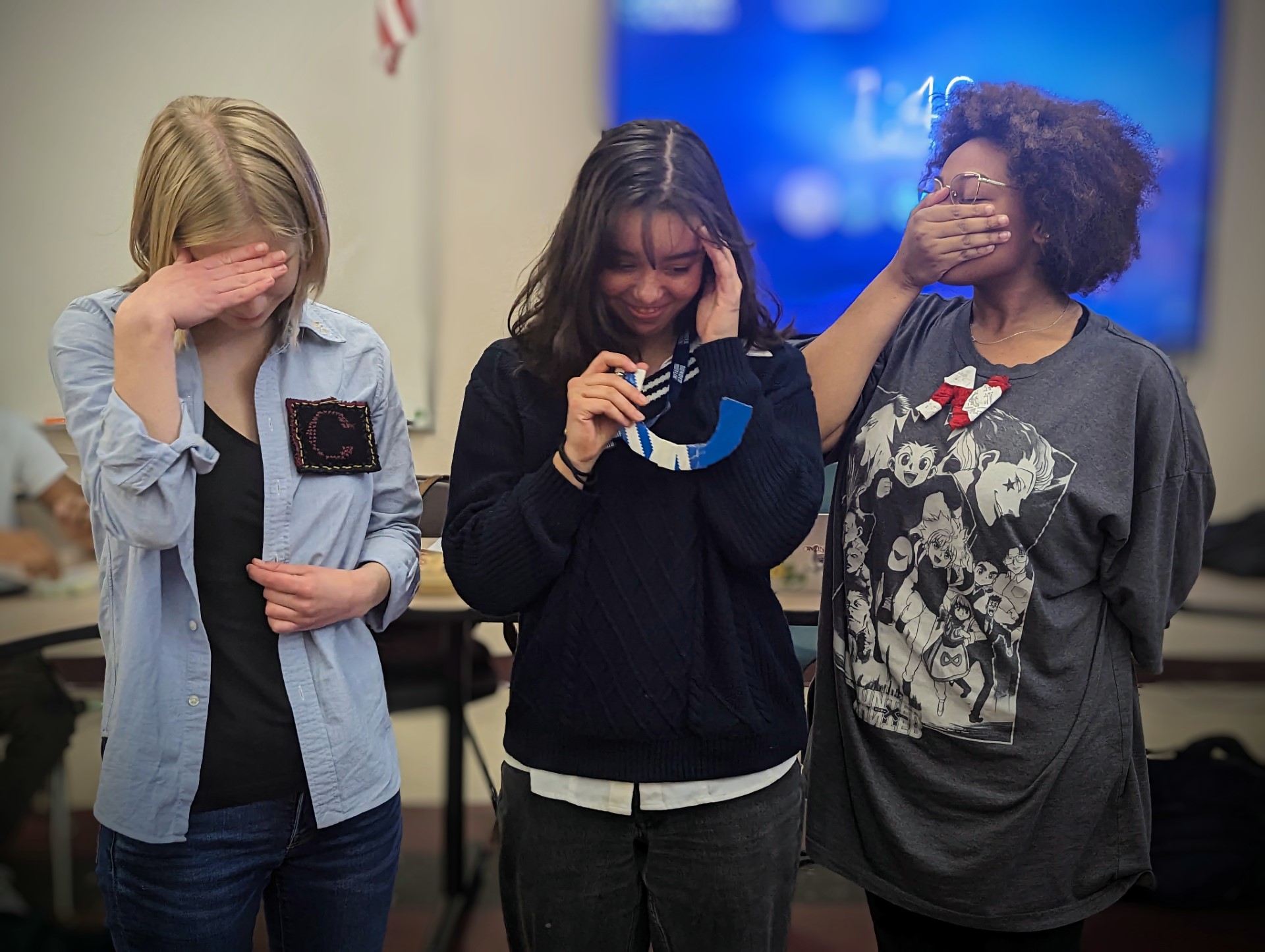 3 female students