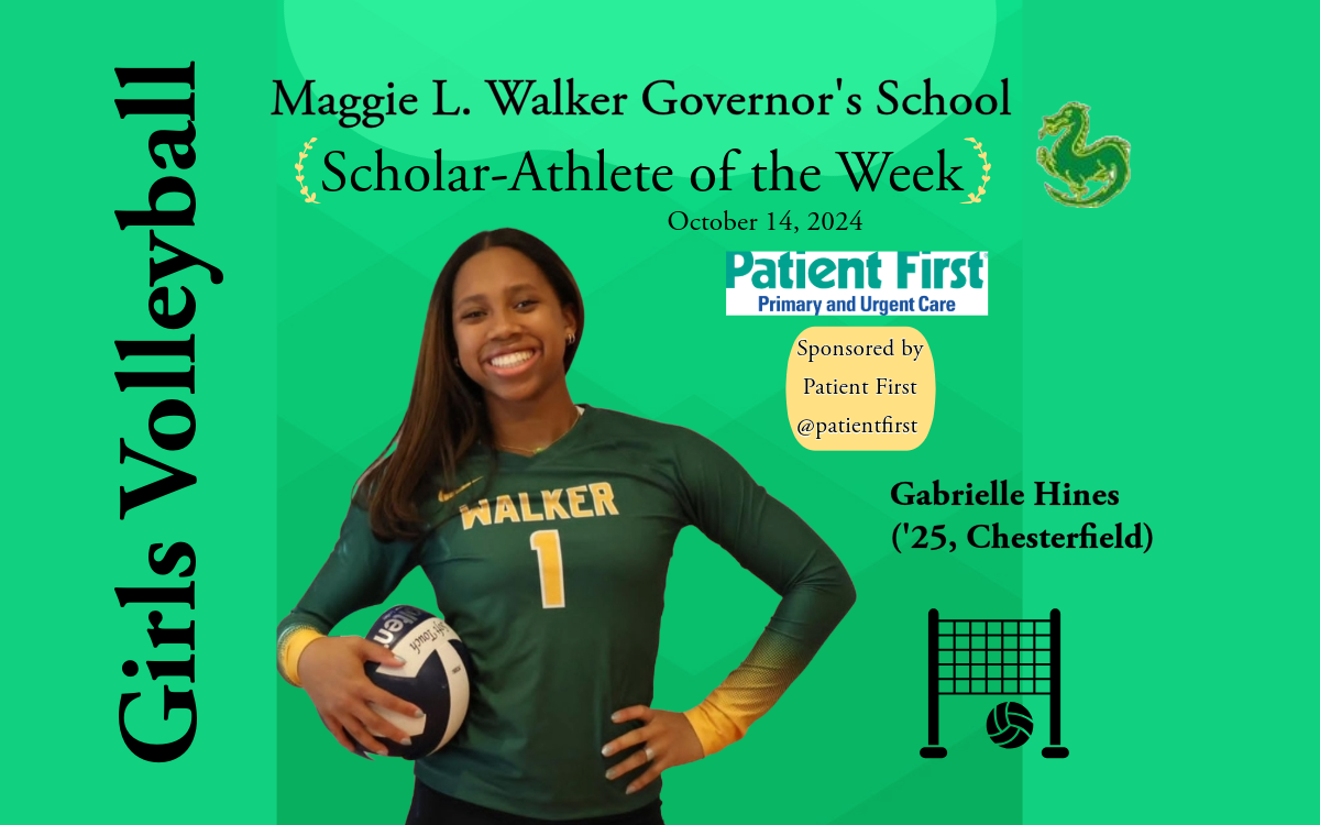 MLWGS Scholar-Athlete of the Week, October 14, 2024 (wk #5), Gabrielle Hines – Volleyball