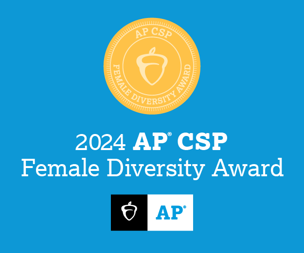 MLWGS is proud to be a recipient of @College Board’s AP Computer Science Female Diversity award