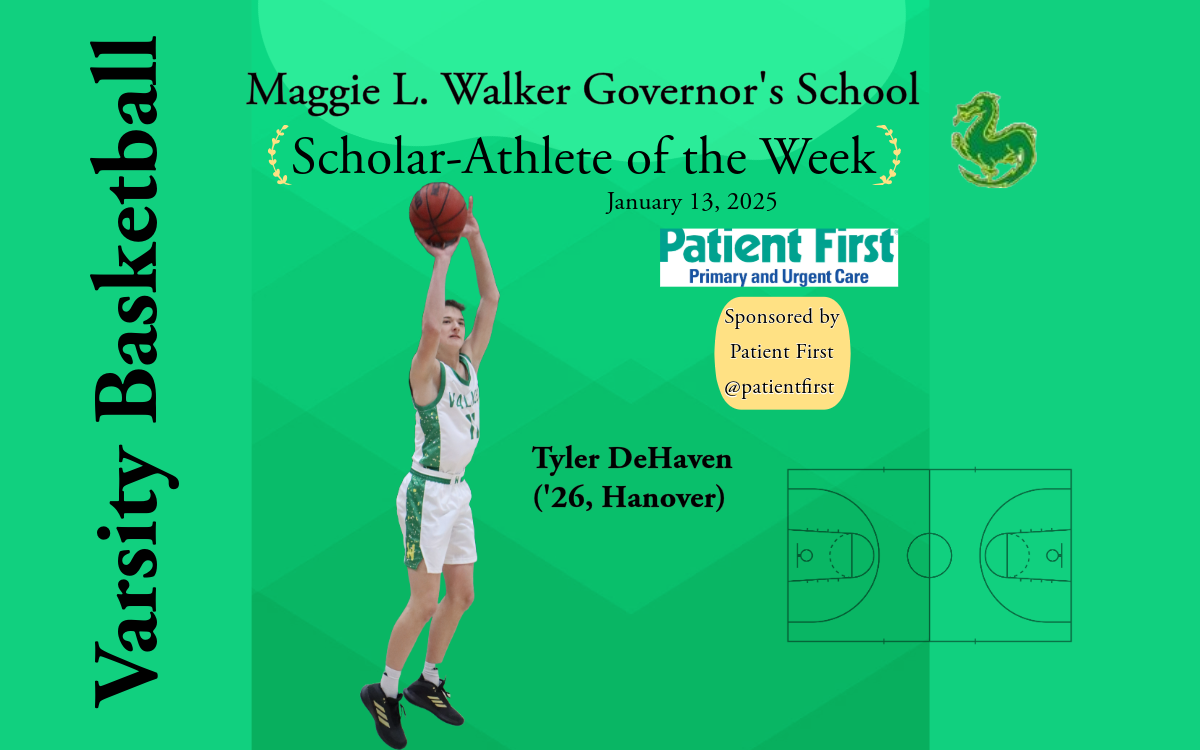 MLWGS Scholar-Athlete of the Week, January 13, 2025 – Tyler DeHaven – Basketball