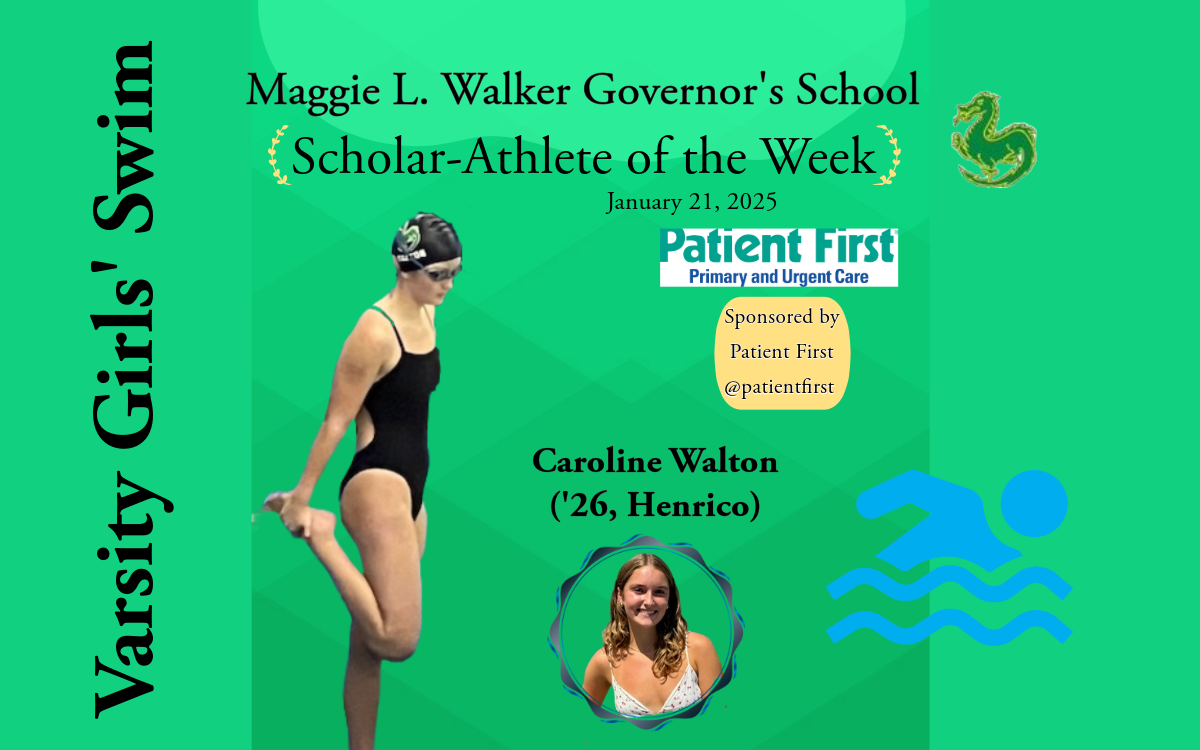 MLWGS Scholar-Athlete of the Week, January 21, 2025 – Caroline Walton – Girls’ Swim