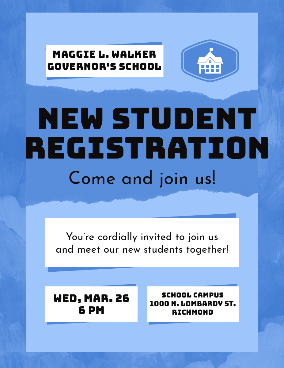 Poster for new student registration