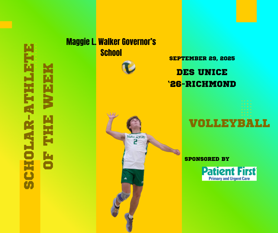 MLWGS Scholar-Athlete of the Week, September 29, 2025-Des Unice, Richmond