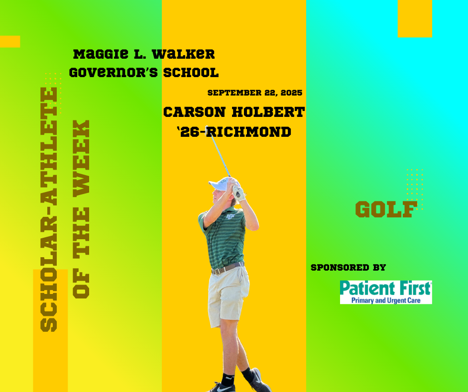 MLWGS Scholar-Athlete of the Week, September 22, 2025 – Senior Carson Holbert, Richmond