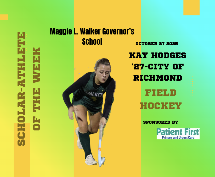 MLWGS Scholar-Athlete of the Week, October 27, 2025-Kay Hodges, City of Richmond