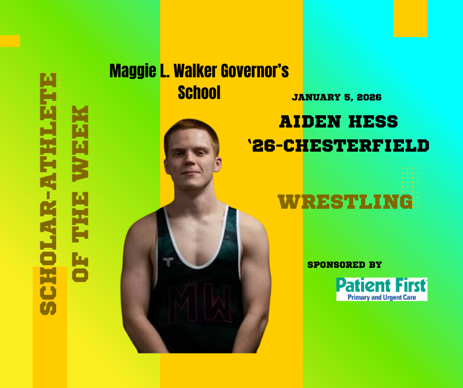 MLWGS Scholar-Athlete of the Week, January 5, 2026-Aiden Hess, Chesterfield