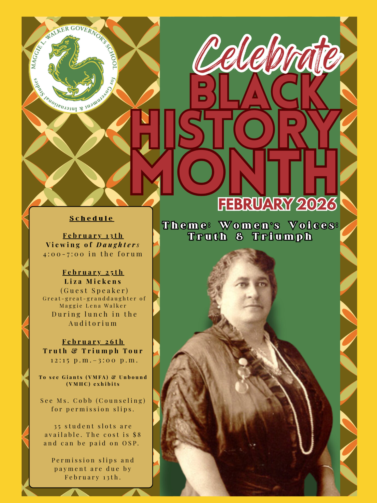 Black History Month Celebrations at MLWGS