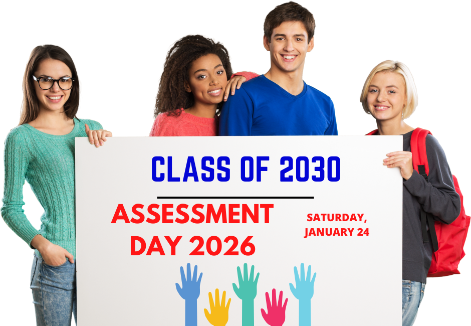 New student assessment day is Saturday, January 24th