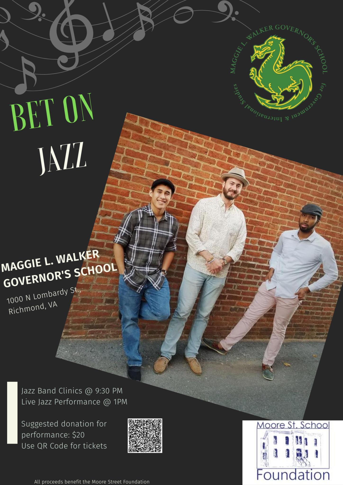 Bet on Jazz hosted at MLWGS, April 25th