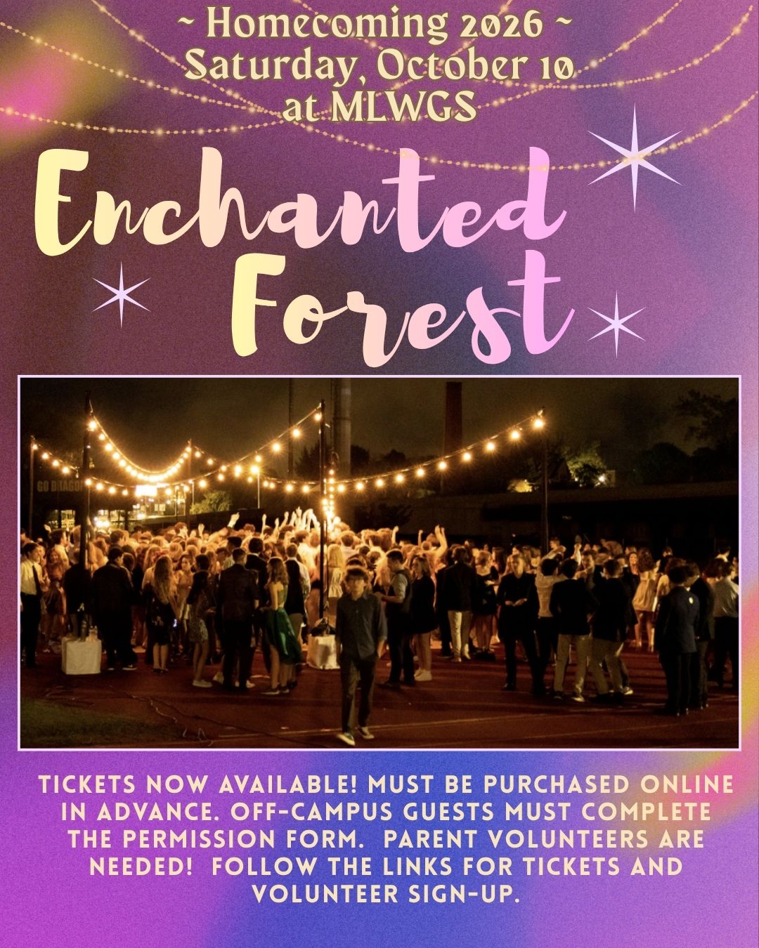MLWGS Homecoming Dance is October 10th