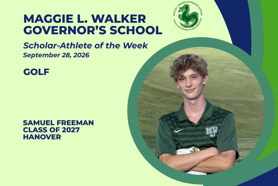 MLWGS Scholar-Athlete of the Week, September 28, 2026-Samuel Freeman, Hanover