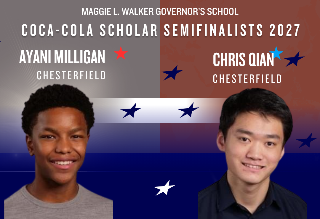 Two Maggie Walker GS seniors named as 2027 Coca-Cola Scholar semifinalists