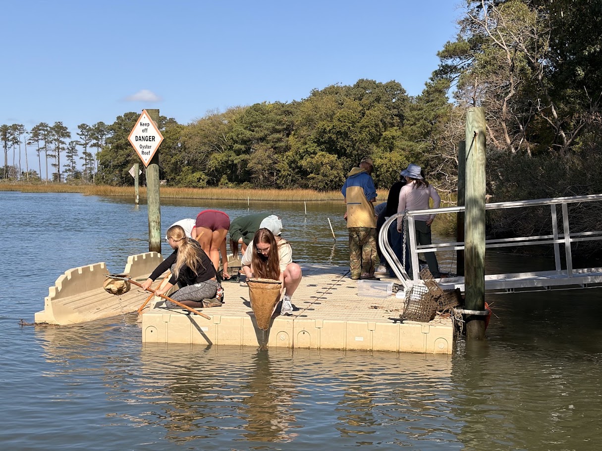 Becoming a Naturalist class enjoys a hands-on learning experience