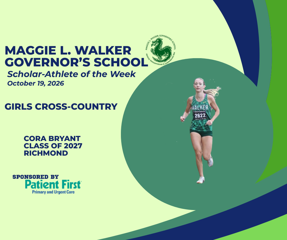 MLWGS Scholar-Athlete of the Week, October 19, 2026- Cora Bryan , ’27-Richmond – XC